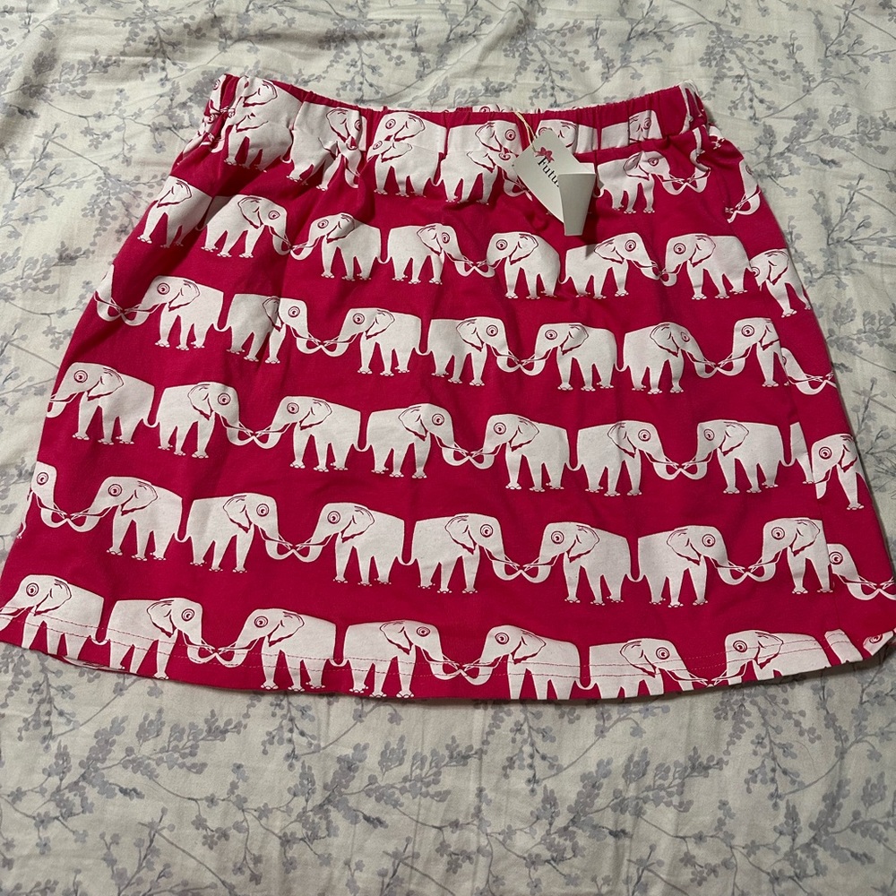 Pink elephant skirt